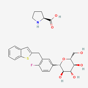 molecular formula C26H30FNO7S B3030752 Ipragliflozin L-Proline CAS No. 951382-34-6