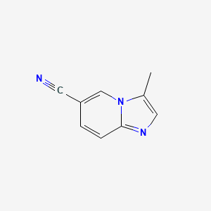 molecular formula C9H7N3 B3030760 3-Methylimidazo[1,2-A]pyridine-6-carbonitrile CAS No. 952511-46-5