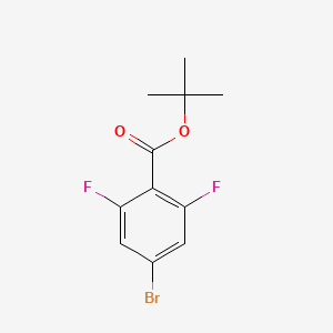 molecular formula C11H11BrF2O2 B3030773 Tert-butyl 4-bromo-2,6-difluorobenzoate CAS No. 955887-09-9