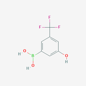 molecular formula C7H6BF3O3 B3030784 (3-Hydroxy-5-(trifluoromethyl)phenyl)boronic acid CAS No. 957062-66-7