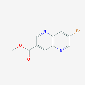 molecular formula C10H7BrN2O2 B3030796 Methyl 7-bromo-1,5-naphthyridine-3-carboxylate CAS No. 958334-24-2