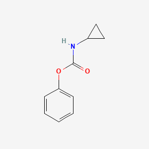 molecular formula C10H11NO2 B3030845 CYCLOPROPYL-CARBAMIC ACID PHENYL ESTER CAS No. 97480-55-2