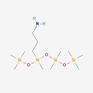3-[[Dimethyl(trimethylsilyloxy)silyl]oxy-methyl-trimethylsilyloxysilyl]propan-1-amine