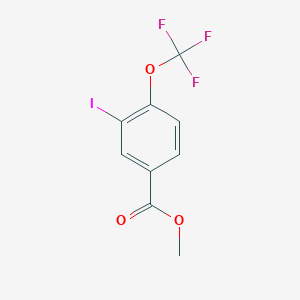 molecular formula C9H6F3IO3 B3030942 Methyl 3-iodo-4-(trifluoromethoxy)benzoate CAS No. 1131614-65-7
