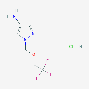 1-(2,2,2-Trifluoro-ethoxymethyl)-1H-pyrazol-4-yl amine hydrochloride