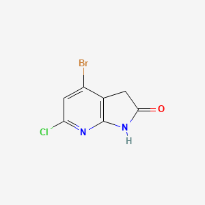 4-Bromo-6-chloro-1H,2H,3H-pyrrolo[2,3-b]pyridin-2-one