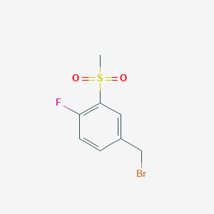4-Fluoro-3-(methylsulphonyl)benzyl bromide