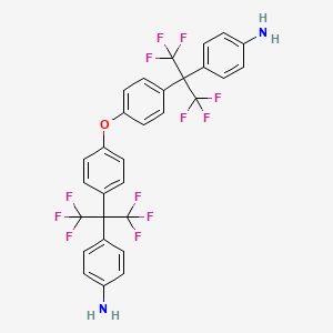 4-[2-[4-[4-[2-(4-Aminophenyl)-1,1,1,3,3,3-hexafluoropropan-2-yl]phenoxy]phenyl]-1,1,1,3,3,3-hexafluoropropan-2-yl]aniline