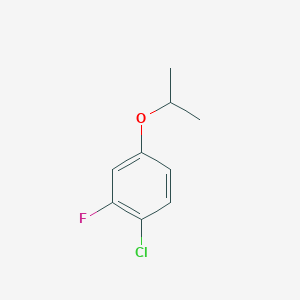 molecular formula C9H10ClFO B3031061 1-Chloro-2-fluoro-4-isopropoxybenzene CAS No. 1369813-97-7