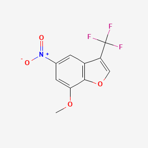 7-Methoxy-5-nitro-3-(trifluoromethyl)benzofuran