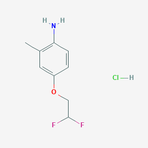 molecular formula C9H12ClF2NO B3031092 4-(2,2-Difluoroethoxy)-2-methylaniline hydrochloride CAS No. 1431965-01-3