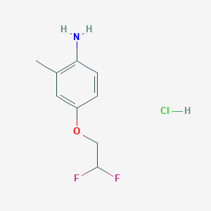 [4-(2,2-Difluoroethoxy)-2-methylphenyl]amine hydrochloride