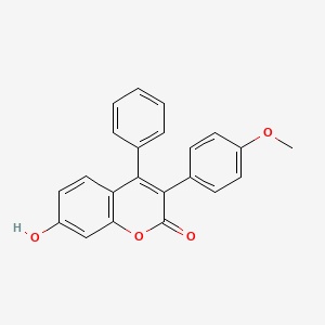 molecular formula C22H16O4 B3031120 COUMARIN, 7-HYDROXY-3-(p-METHOXYPHENYL)-4-PHENYL- CAS No. 1508-90-3