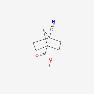 molecular formula C10H13NO2 B3031126 Methyl 4-cyanobicyclo[2.2.1]heptane-1-carboxylate CAS No. 15448-83-6