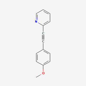 molecular formula C14H11NO B3031145 2-[(4-Methoxyphenyl)ethynyl]pyridine CAS No. 16344-79-9