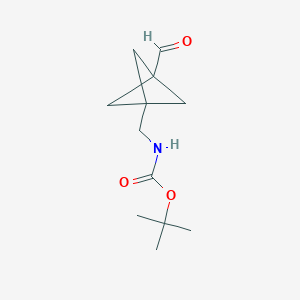tert-Butyl ((3-formylbicyclo[1.1.1]pentan-1-yl)methyl)carbamate