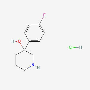 3-(4-Fluorophenyl)piperidin-3-ol hydrochloride
