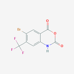 molecular formula C9H3BrF3NO3 B3031182 5-Bromo-4-(trifluoromethyl)isatoic anhydride CAS No. 1820740-28-0