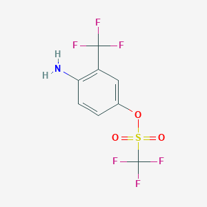 4-Amino-3-(trifluoromethyl)phenyl trifluoromethanesulphonate