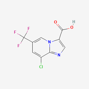 8-Chloro-6-(trifluoromethyl)imidazo[1,2-a]pyridine-3-carboxylic acid