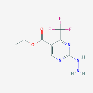 Ethyl 2-hydrazino-4-(trifluoromethyl)pyrimidine-5-carboxylate