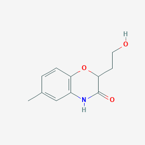 molecular formula C11H13NO3 B3031197 2-(2-hydroxyethyl)-6-methyl-2H-1,4-benzoxazin-3(4H)-one CAS No. 191096-42-1