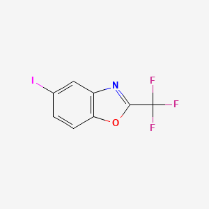 molecular formula C8H3F3INO B3031202 5-Iodo-2-(trifluoromethyl)-1,3-benzoxazole CAS No. 1929606-72-3