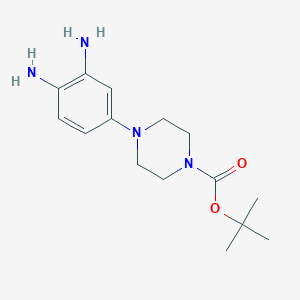 molecular formula C15H24N4O2 B3031205 Tert-butyl 4-(3,4-diaminophenyl)piperazine-1-carboxylate CAS No. 193902-99-7