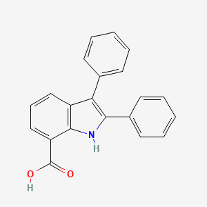 molecular formula C21H15NO2 B3031209 2,3-diphenyl-1H-indole-7-carboxylic acid CAS No. 197313-74-9