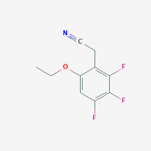 molecular formula C10H8F3NO B3031211 6-Ethoxy-2,3,4-trifluorophenylacetonitrile CAS No. 1980053-73-3