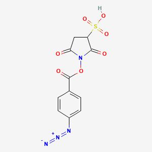 3-Pyrrolidinesulfonic acid, 1-[(4-azidobenzoyl)oxy]-2,5-dioxo-