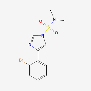 molecular formula C11H12BrN3O2S B3031215 4-(2-Bromophenyl)-N,N-dimethylimidazole-1-sulfonamide CAS No. 2006277-15-0