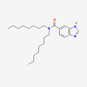 N,N-Dioctylbenzimidazole-5-carboxamide