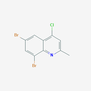 4-Chloro-6,8-dibromo-2-methylquinoline