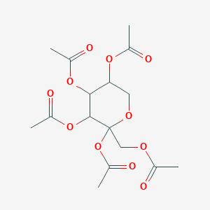 molecular formula C16H22O11 B3031230 beta-D-Fructopyranose, pentaacetate CAS No. 20764-61-8
