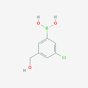 molecular formula C7H8BClO3 B3031248 5-Chloro-3-(hydroxymethyl)phenylboronic acid CAS No. 2121512-87-4