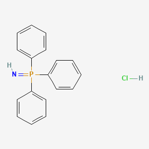 molecular formula C18H17ClNP B3031254 Imino(triphenyl)-lambda5-phosphane;hydrochloride CAS No. 21612-82-8
