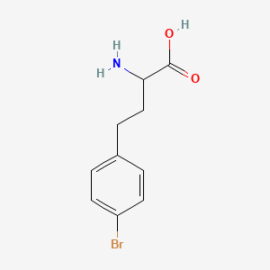 molecular formula C10H12BrNO2 B3031279 4-BROMO-DL-HOMOPHENYLALANINE CAS No. 225233-77-2