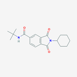 molecular formula C19H24N2O3 B303129 N-tert-butyl-2-cyclohexyl-1,3-dioxo-2,3-dihydro-1H-isoindole-5-carboxamide 