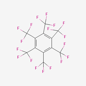 molecular formula C12F18 B3031296 Hexa[trifluoromethyl]benzene CAS No. 2340-93-4