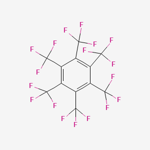 molecular formula C12F18 B3031296 Hexa(trifluoromethyl)benzene CAS No. 2340-93-4