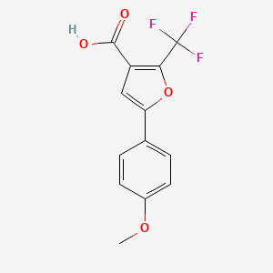 5-(4-Methoxyphenyl)-2-(trifluoromethyl)furan-3-carboxylic acid