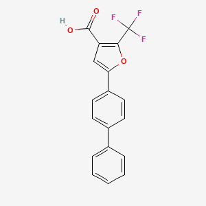 5-(4-phenylphenyl)-2-(trifluoromethyl)furan-3-carboxylic Acid