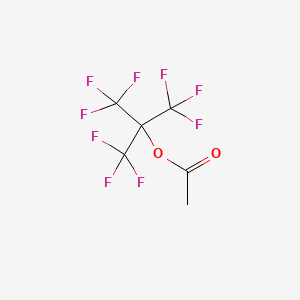 1,1,1,3,3,3-Hexafluoro-2-(trifluoromethyl)propan-2-yl acetate