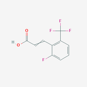 3-[2-Fluoro-6-(trifluoromethyl)phenyl]prop-2-enoic acid