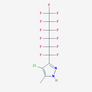 4-Chloro-5-methyl-3-(perfluorohexyl)pyrazole