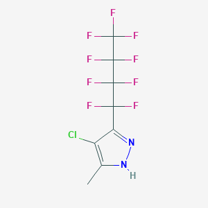 4-chloro-5-methyl-3-(1,1,2,2,3,3,4,4,4-nonafluorobutyl)-1H-pyrazole
