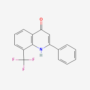 2-Phenyl-8-trifluoromethyl-4-quinolinol
