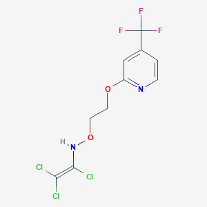 molecular formula C10H8Cl3F3N2O2 B3031339 1,2,2-trichloro-N-[2-[4-(trifluoromethyl)pyridin-2-yl]oxyethoxy]ethenamine CAS No. 257284-78-9