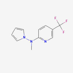 molecular formula C11H10F3N3 B3031342 N2-methyl-N2-(1H-pyrrol-1-yl)-5-(trifluoromethyl)pyridin-2-amine CAS No. 257862-75-2
